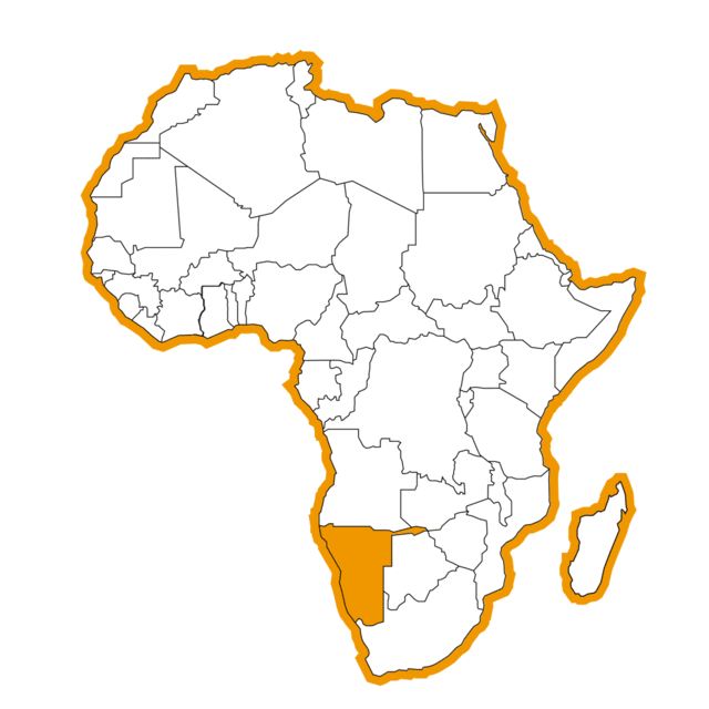 Map Namibie