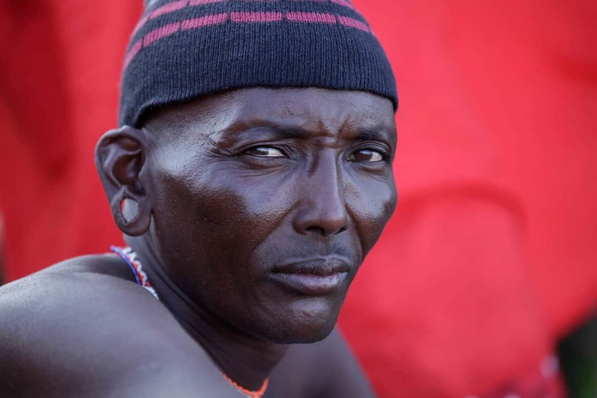 Nelson portret Maasai