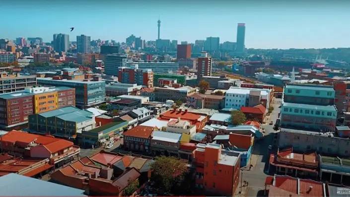 Bovenaanzicht Johannesburg